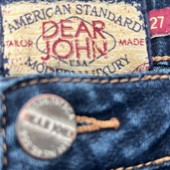 Dear John Dark Wash Jeans Sz 27 - Picture 2 of 4